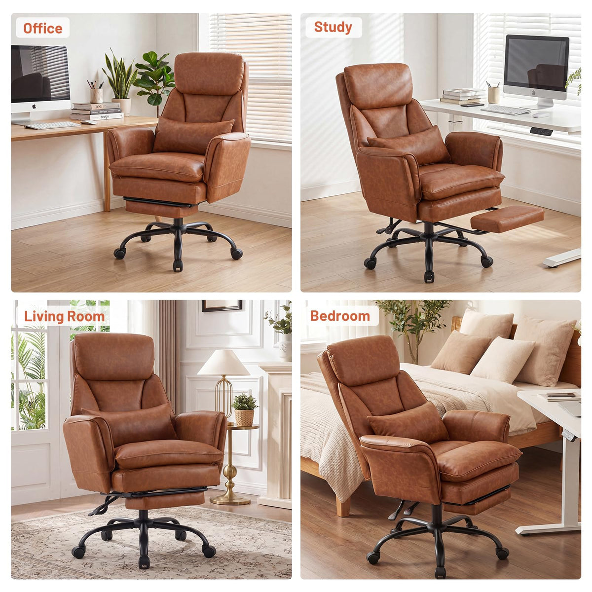 Big and Tall Ergonomic Office Chair with Footrest R751732