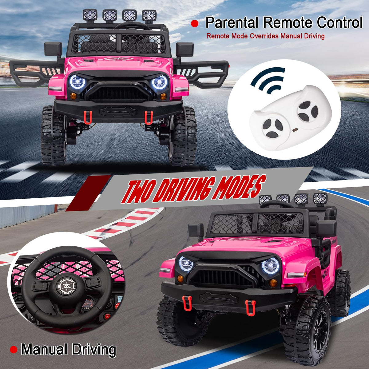24V 2 Seater Battery Powered Ride On Truck with Remote Control F30221