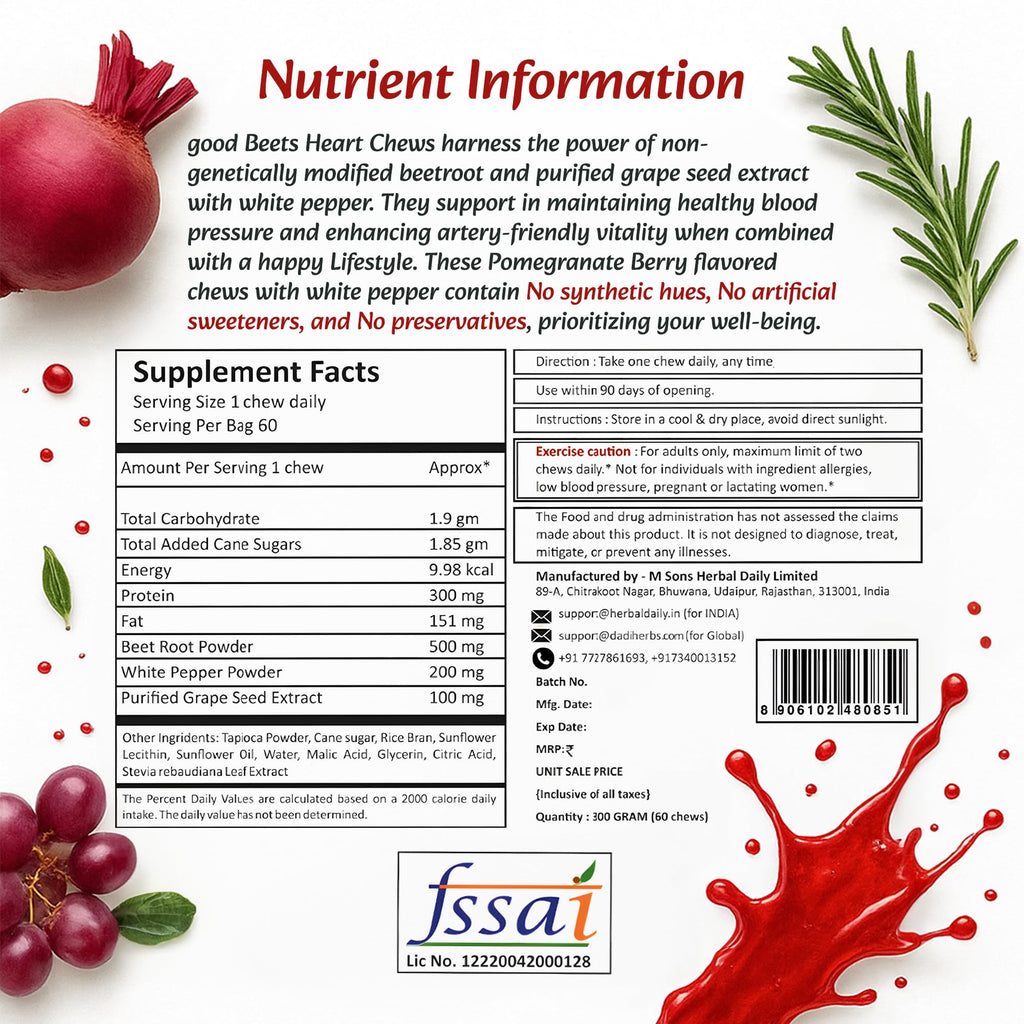 Non-GMO Grape Seed Extract & Beet Powder Soft Chews C136668