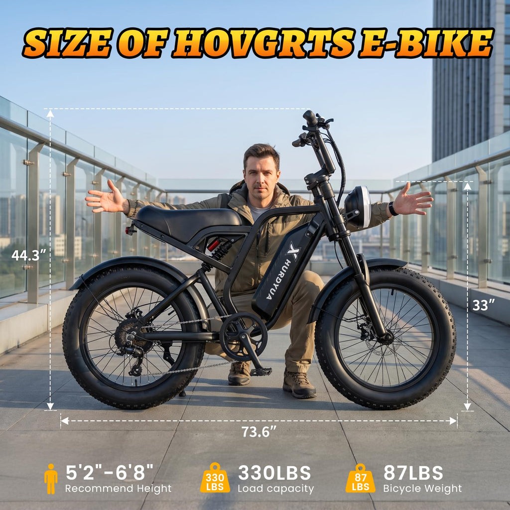 Electric Bike 1500W Peak Motor 48V 15.6Ah Removable Battery H4928