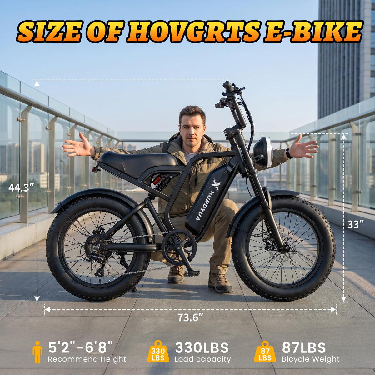 Electric Bike 1500W Peak Motor 48V 15.6Ah Removable Battery H4928