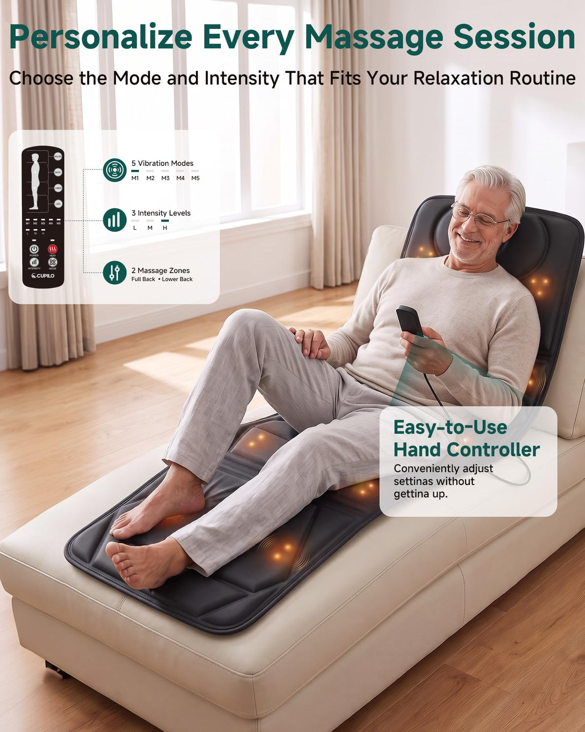 Full Body Massage Mat with Heat E278