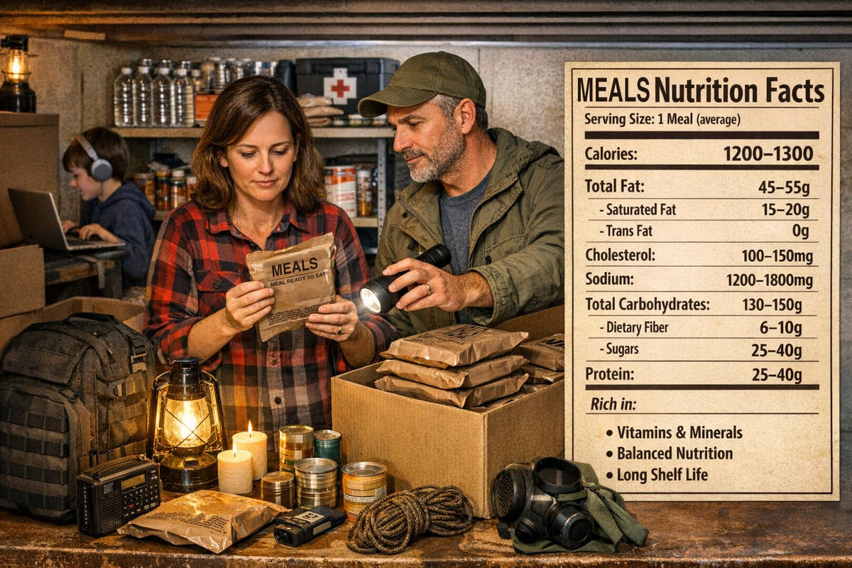 2027 Inspection Ready to Eat A & B MRE Meal 24 Total Meals Y6477