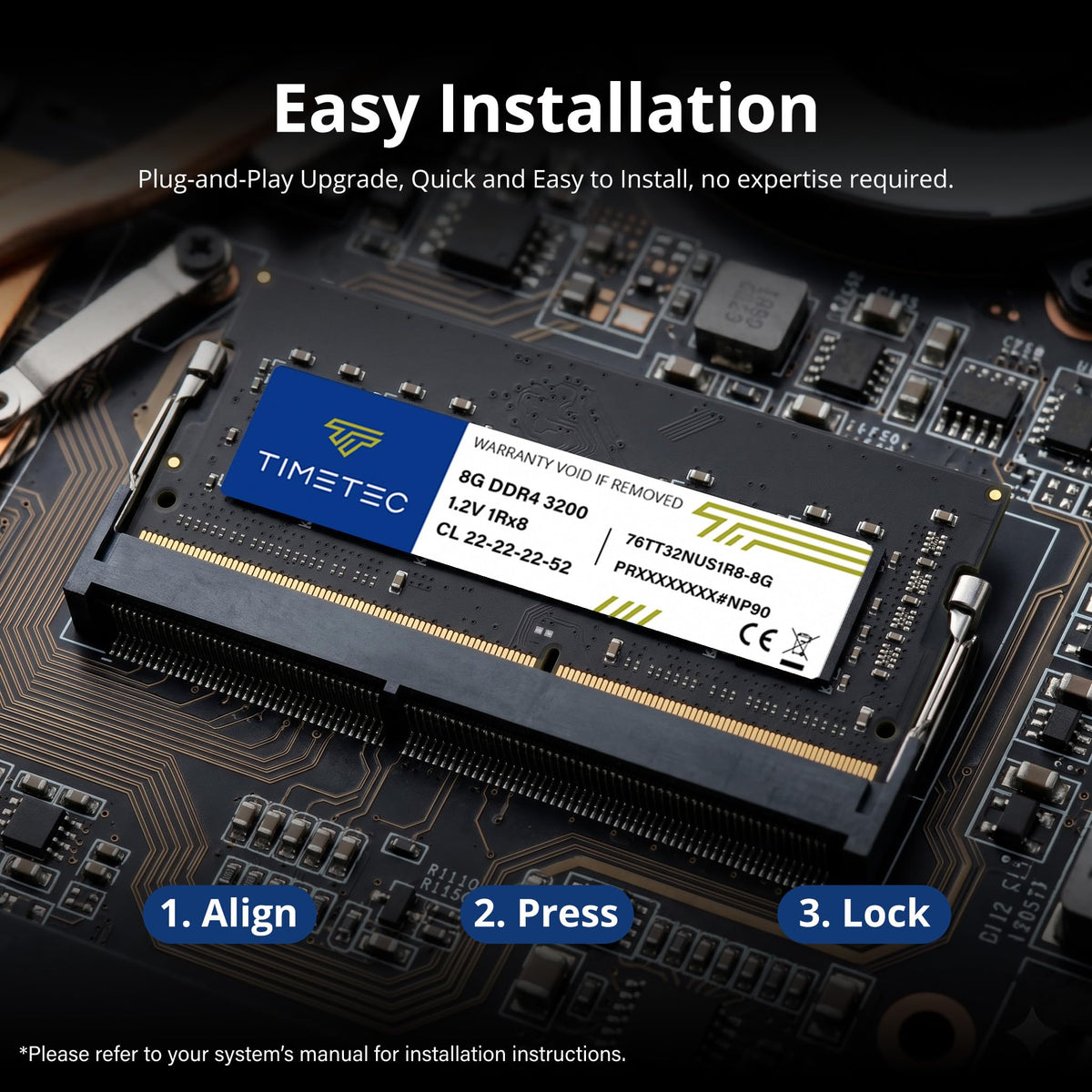 16GB Kit DDR4 3200MHz SODIMM Laptop RAM E464262