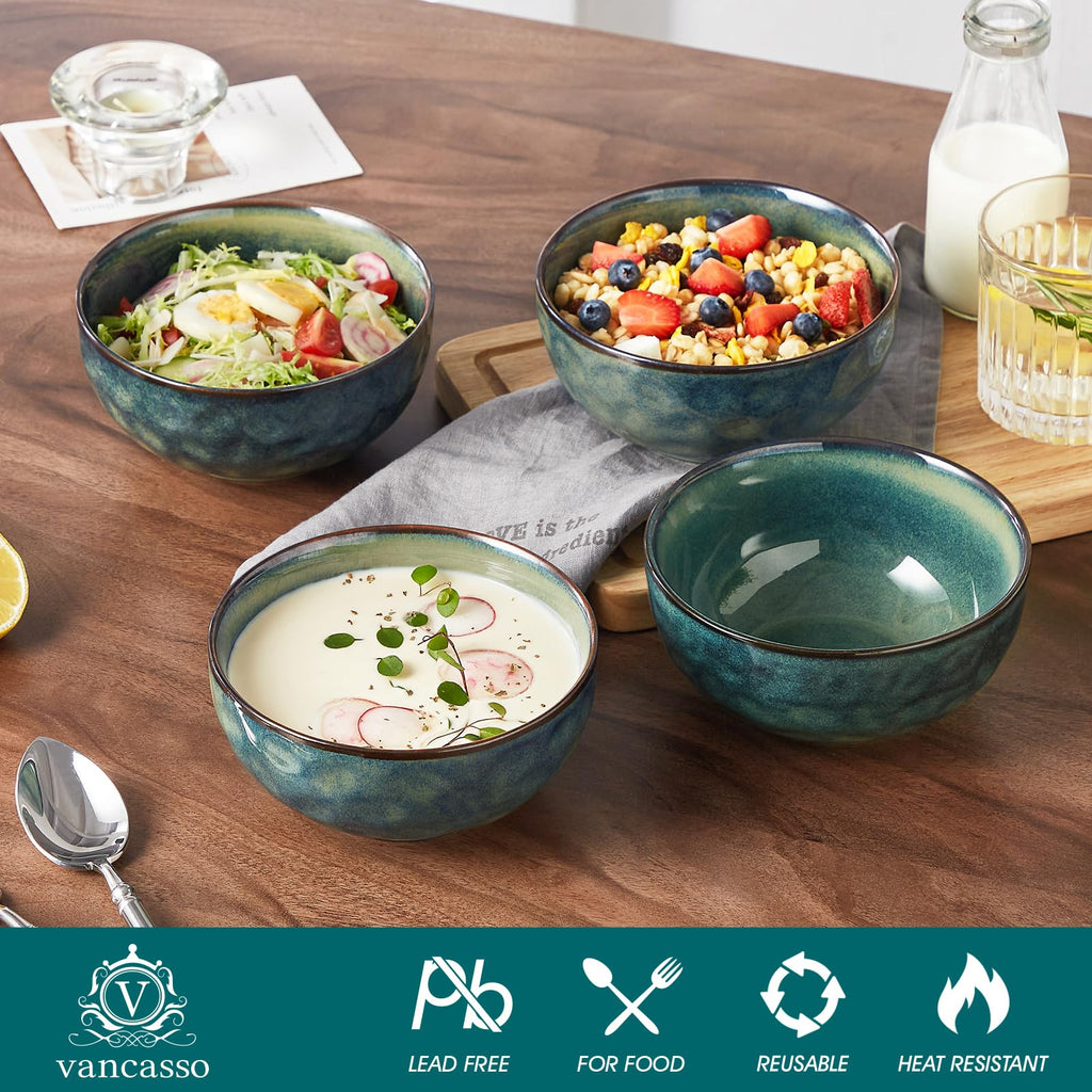 Ceramic Green Bowls Set of 4 P810