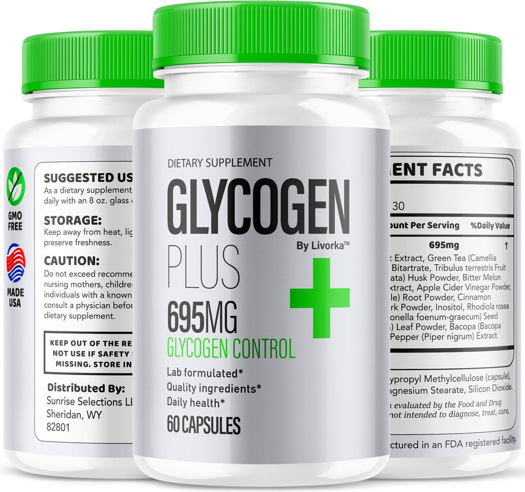 All Natural Glycogen Support Capsules, 180 Capsules T862595