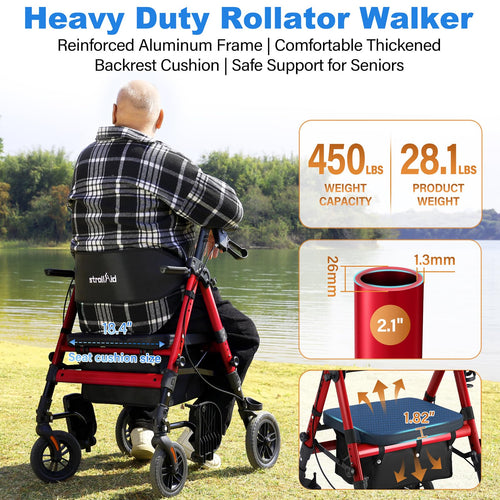 2-in-1 Rollator Wheelchair Combo L24934