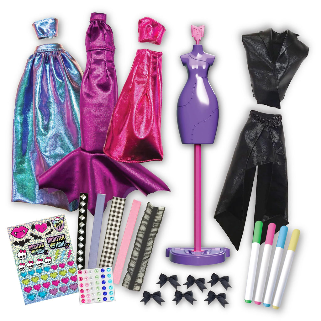 DIY Doll Clothing Craft Kit with Fabric & Sketchbook T590