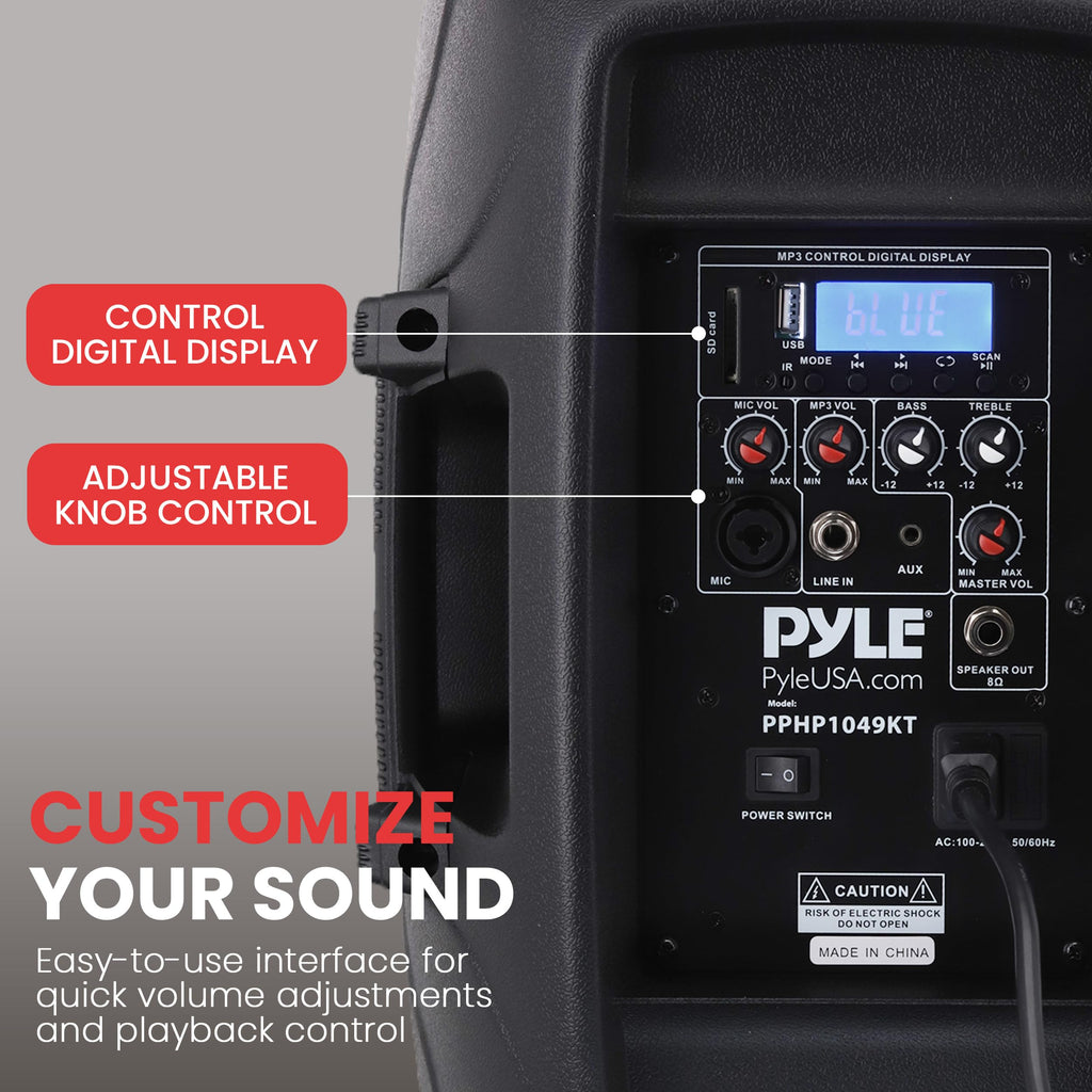 1000W Wireless Portable PA Speaker System F9726