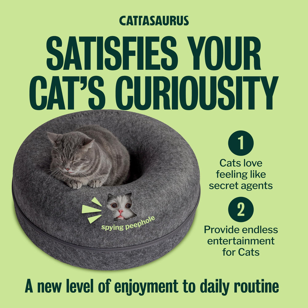 Large Dark Gray Cat Cave Bed F473231