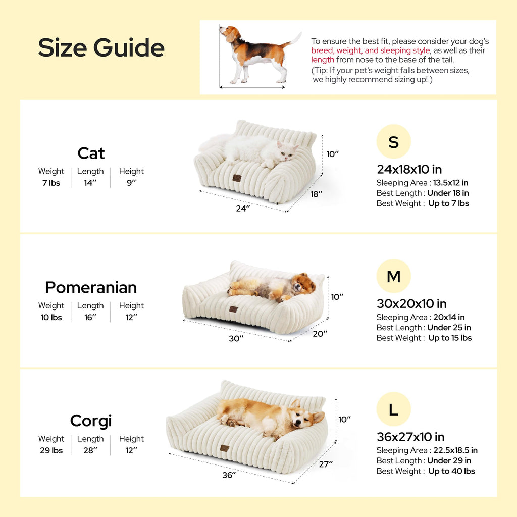 Cream Cat Couch A624817