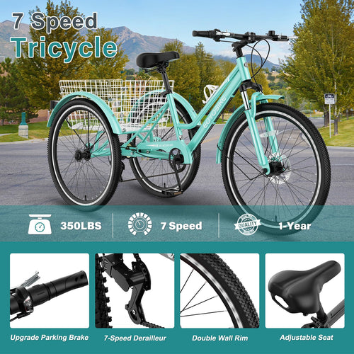 24/26/27.5 Inch 3 Wheel Mountain Tricycle P537271