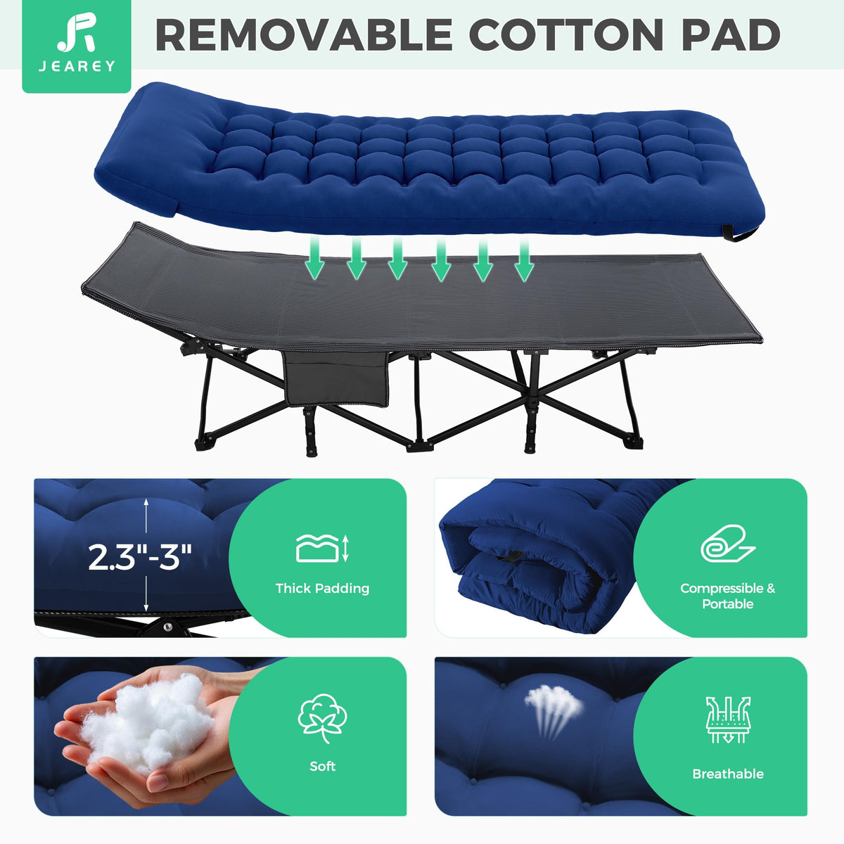 Folding Camping Cot with Mattress C867867