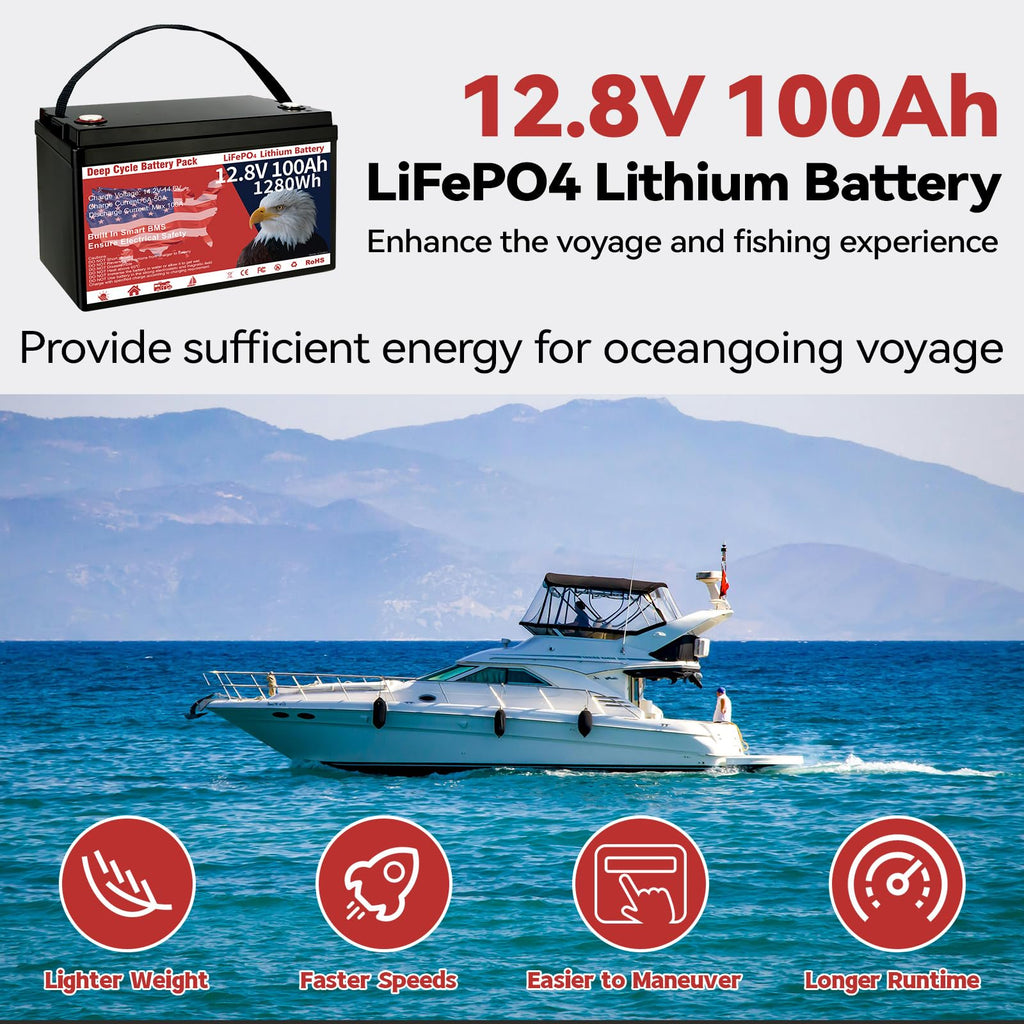 12V 100Ah LiFePO4 Deep Cycle Battery K11780