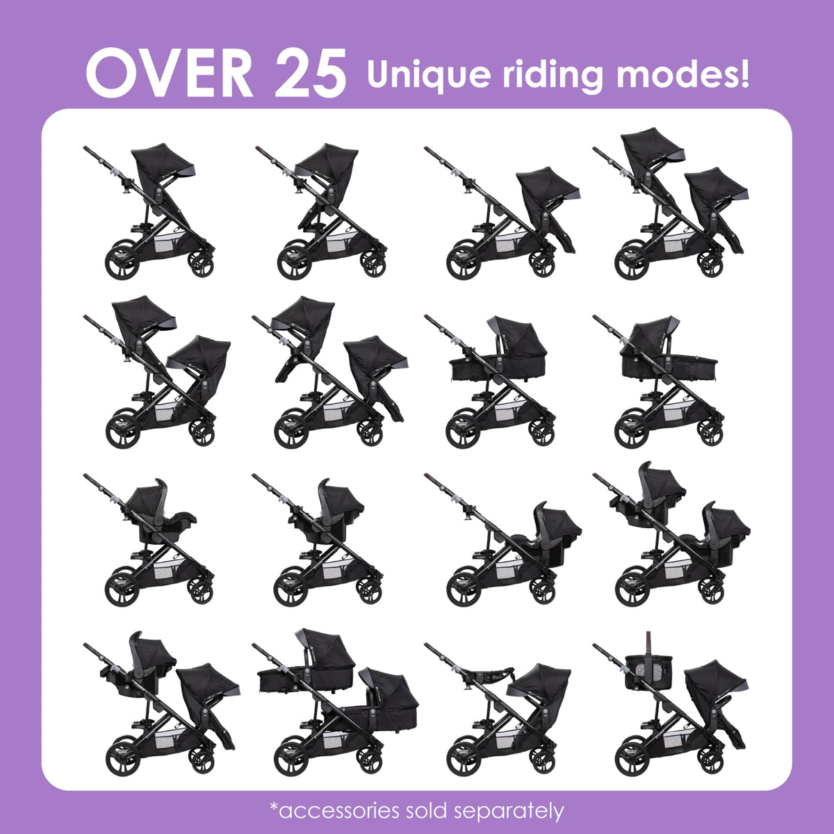 Single to Double Modular Stroller K4512