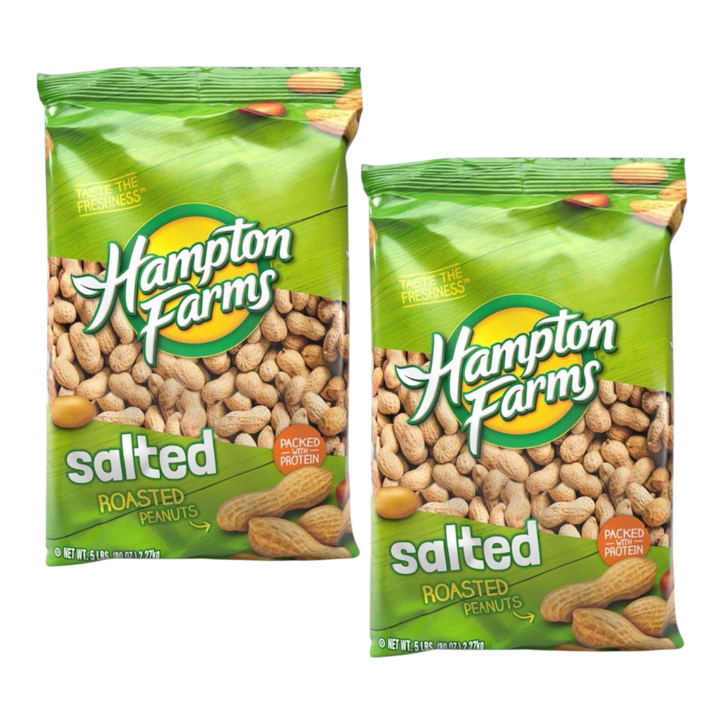 Salted In-Shell Peanuts 5 lb Bag Pack of 2 C47524