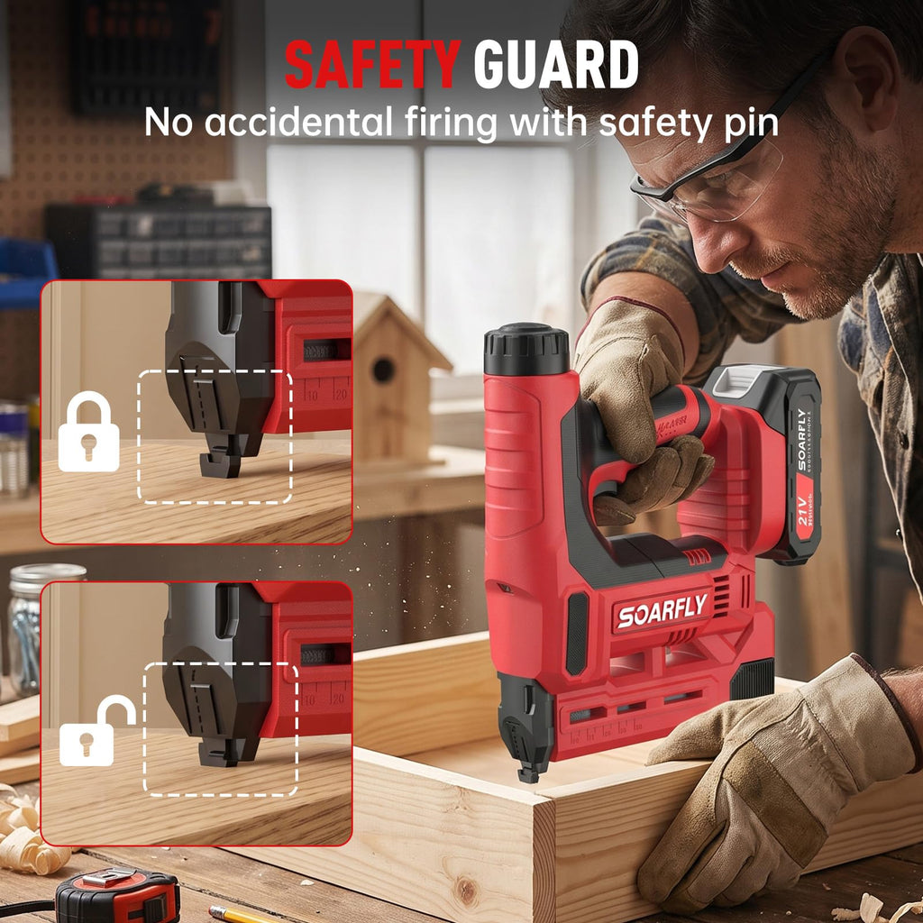 18 Gauge 2-in-1 Cordless Brad Nailer Stapler S892538
