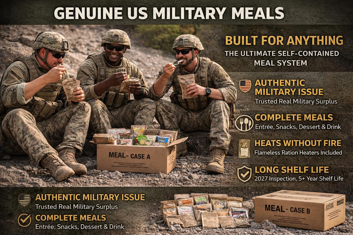 2027 Inspection Ready to Eat A & B MRE Meal 24 Total Meals Y6477