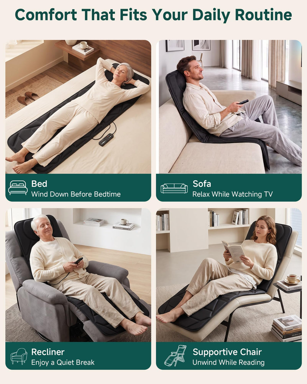 Full Body Massage Mat with Heat E278