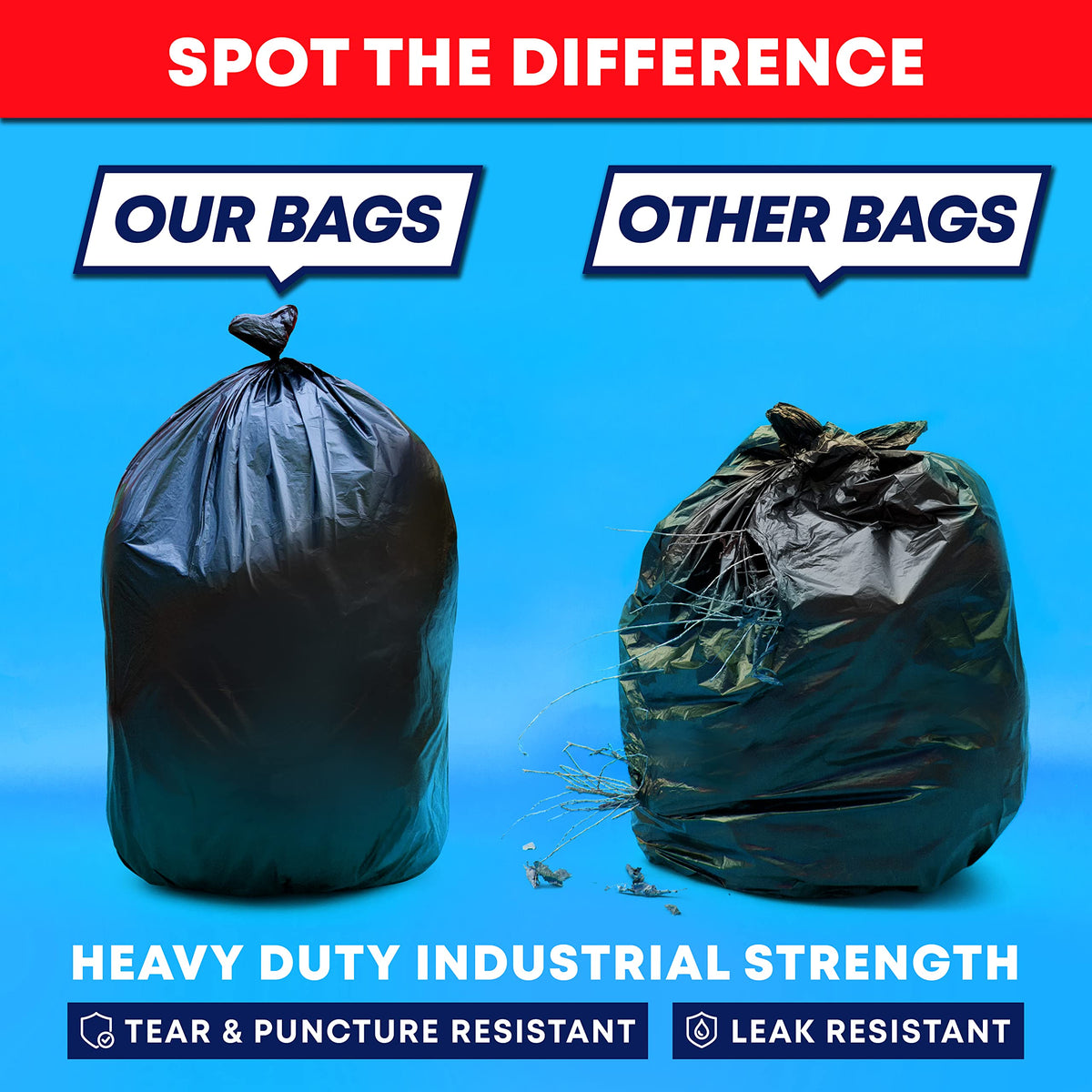 40-45 Gallon Heavy Duty Trash Bags W638746