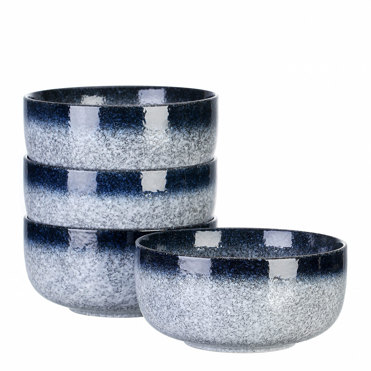 36 Ounce Ceramic Bowl Set of 4 Dark Blue I750