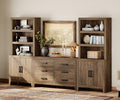 4-Piece Modular Entertainment Center with Bookshelves P59928