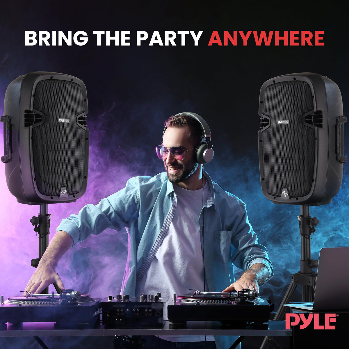 1000W Wireless Portable PA Speaker System F9726