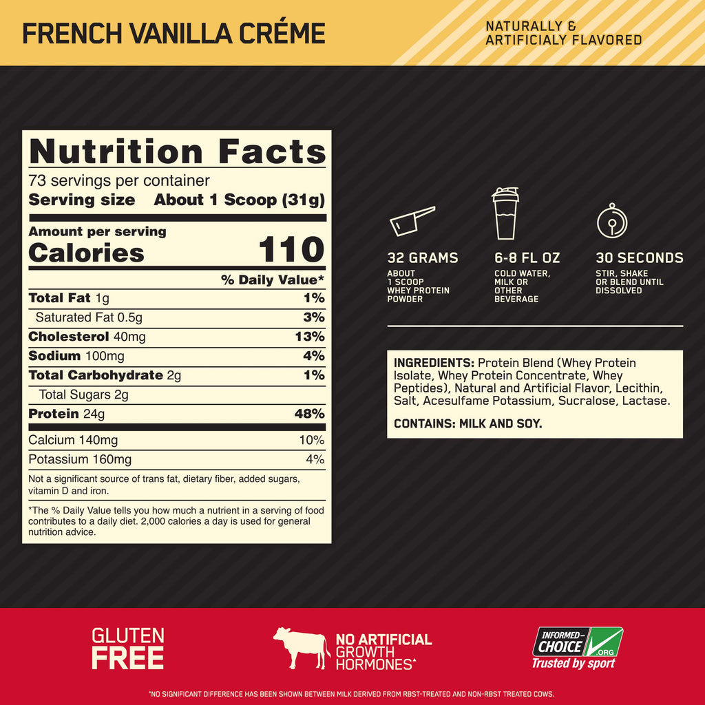 Whey Protein Powder French Vanilla 5 Pound L6875