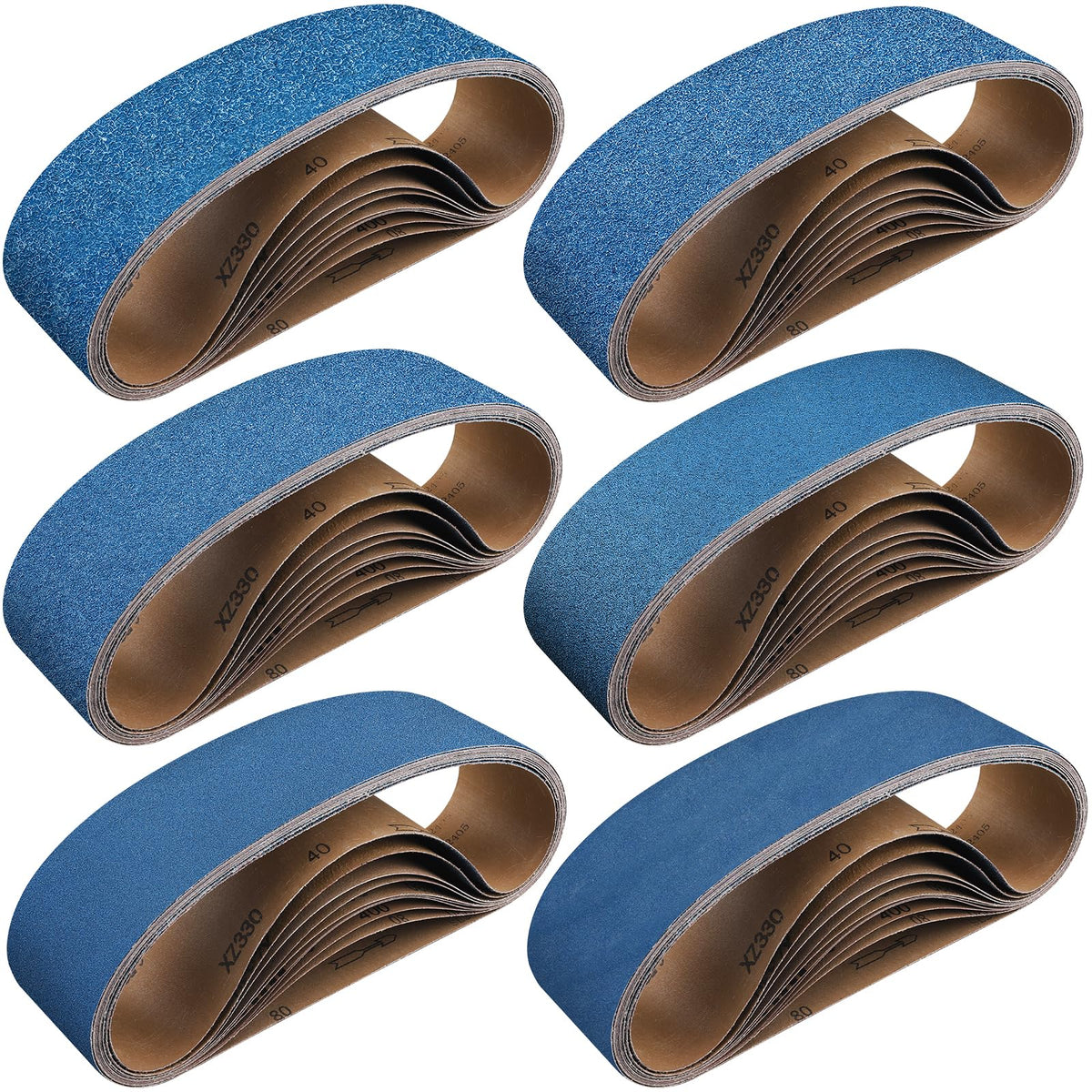 4 x 36 Inch Zirconia Sanding Belts 40-400 Grit U79636